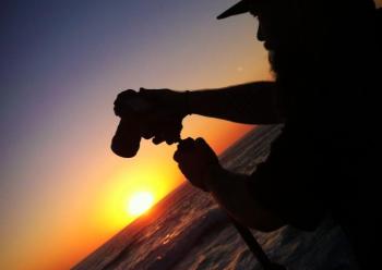 Me at Windansea Beach shooting long exposures